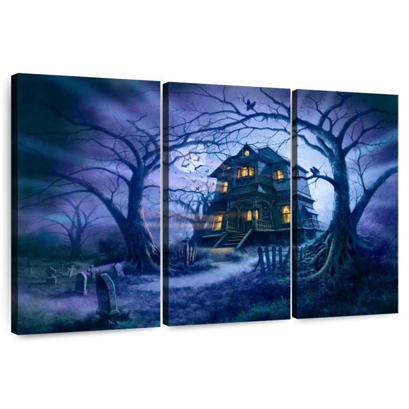 Kelan Haunted House II, H 28 po x l 45 po