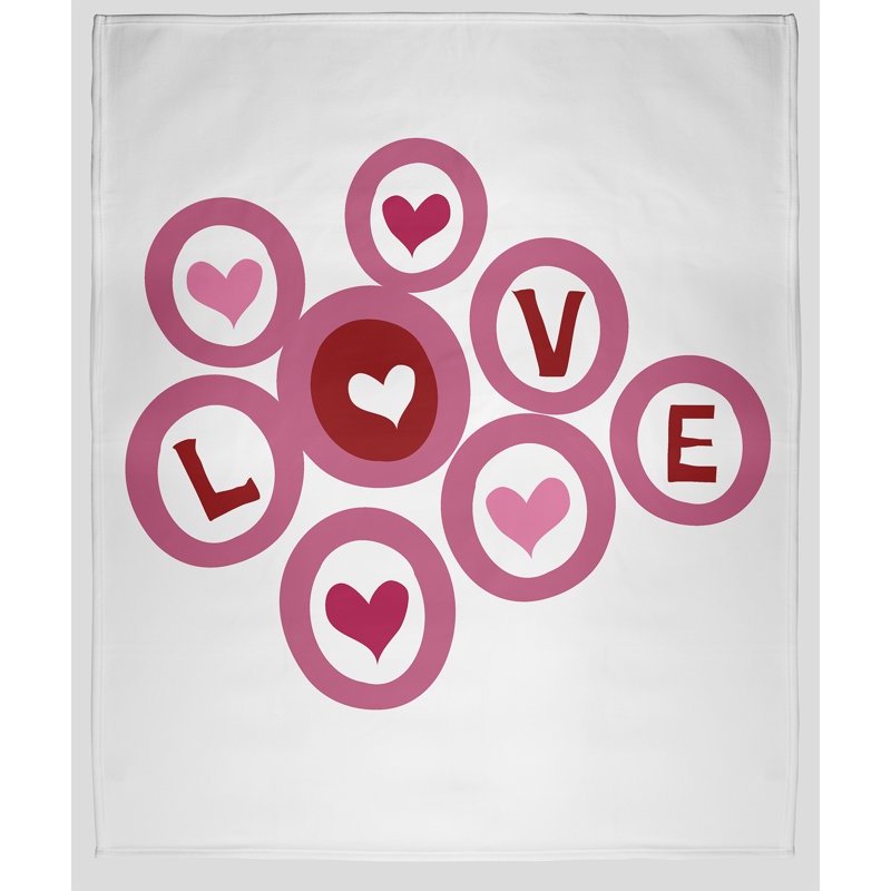 Bickley Love in the Round Blanket, W76 x L101cm