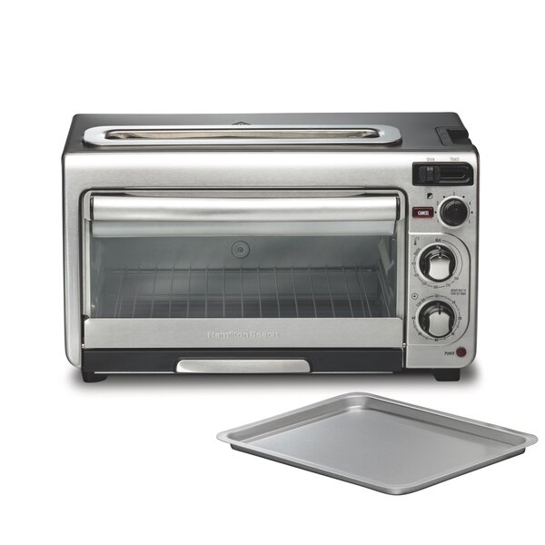 Courant Toaster Oven Aluminized Baking Pan+Removable Tray+Temperature  Controls
