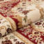 Tapis polypropylenered/beige tissé à la machine Harbert-24810490