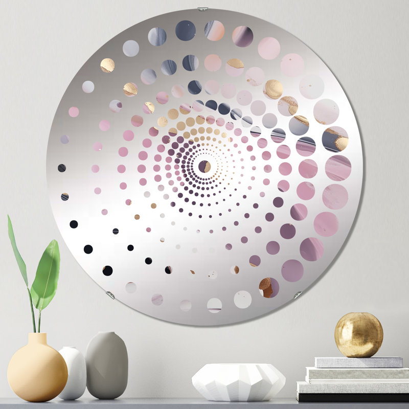 Ginevra - Miroir mural spiralé, 23,6 po x 23,6 po