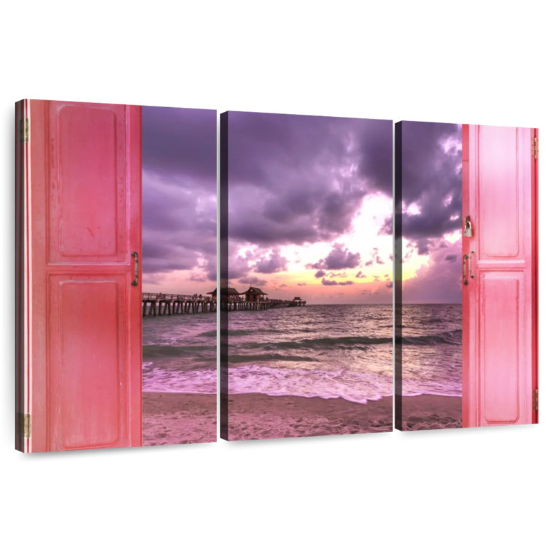 Gillard Window To Dramatic Beach, 42" H x 65" W