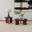 Table de bout ronde Columbo Brown