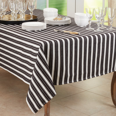 Zanzibar Striped 100% Cotton Tablecloth