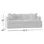 Lucia 92.5'' Slipcovered Sleeper Sofa-718817139