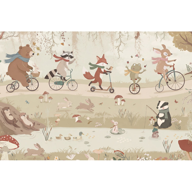 Papier peint animaux fantaisistes, Non-Woven Nonpasted, 200"x120"