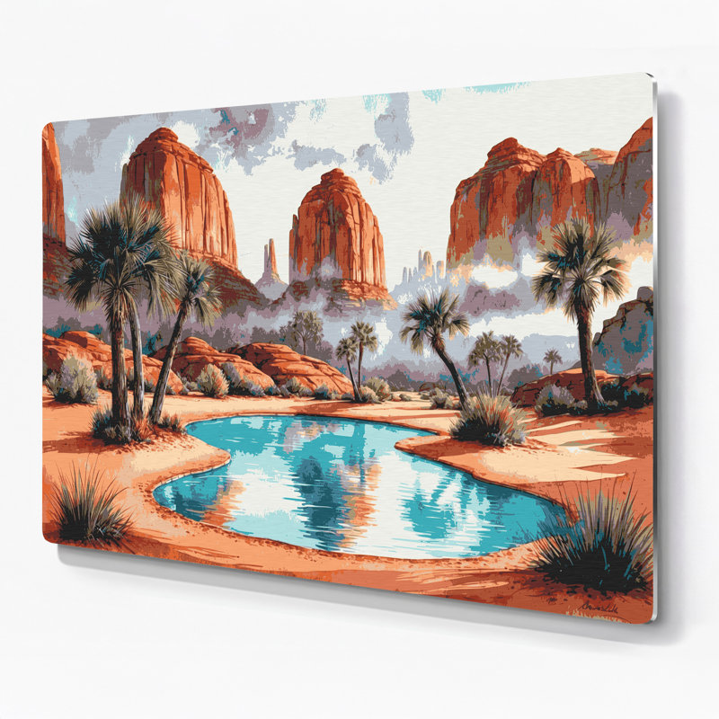 Art mural en métal noir du sud-ouest, paysages du sud-ouest 102, H 240 po x l 240 po x P 0,05 po