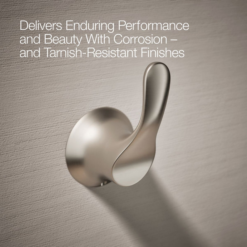 Simplice Robe Hook, Vibrant Brushed Nickel