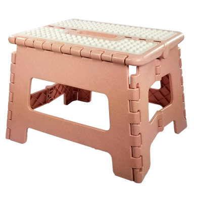 Hibner 1 - Step Plastic Lightweight Folding Step Stool