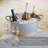 Seaside Jute Rope Wrapped Galvanized Tub