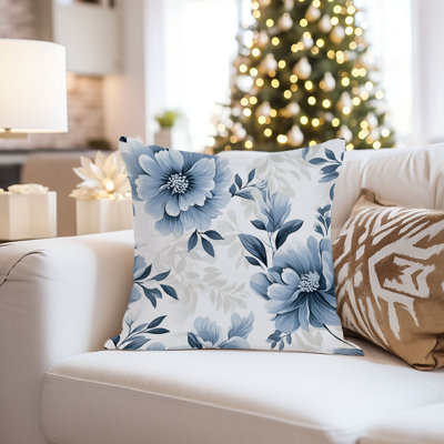 Floral Elegance Flowers VII Pillow Cover