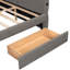Grand lit plateforme tapissier avec port USB et 2 tiroirs-938278423