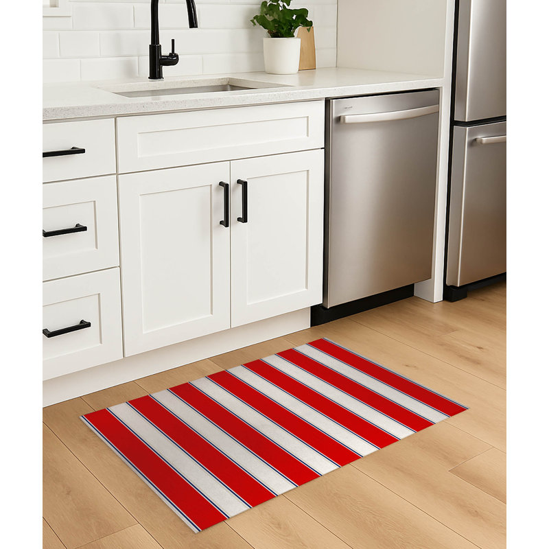 Tapis de cuisine Cabana, Rouge, Rectangle 5 pi x 7 pi