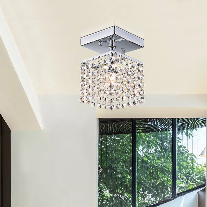 Dejong Crystal Semi Flush Mount