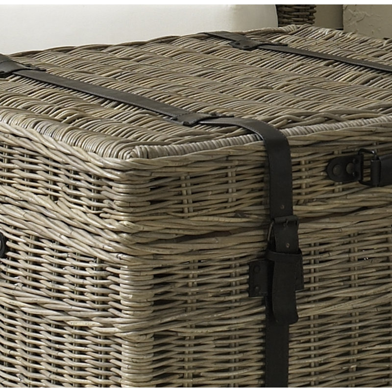 Table de bout / coffre tissé