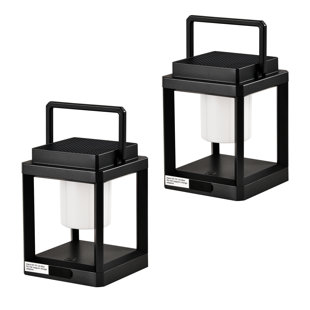 2-pack Solar Usb 2-in-1 Portable Outdoor Light, Led Rechargeable 3000k Warm , Ip44 Waterproof And Touch Control (Set of 2)