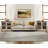 End Table For Bedroom With 4 Glass Door, Mid Century Modern Wooden Large Closet Storage Organizer, Rusitc White