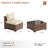 2-Person Outdoor Seating Group With Cushions-439680383