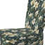 Green and Beige Wines Flowers - Chaise d'appoint rembourrée Cottage