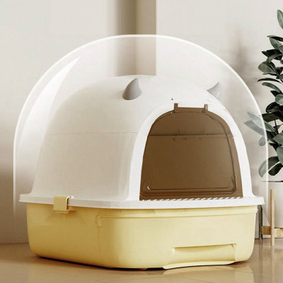 Little Devil Odor-Proof Fully Enclosed Extra-Large Folding Cat Litter Box