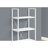 Tashyah 48 Inch Bookcase Etagere, 4 Tier Display Shelves, White Metal Frame-507630801