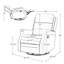 Fauteuil inclinable manuel pivotant Rudisill-80890598