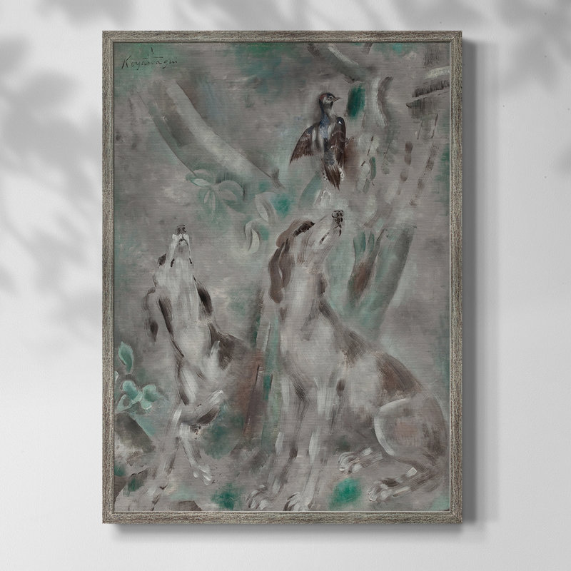 Reproduction encadrée XX Vintage - Animal massif, H 11 po x l 9 po