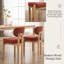 Ensemble de 2 chaises de salle à manger rembourrées modernes au design ergonomique