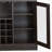 Versatile Accent Cabinet With Wine Bottle Rack For Multiple Room Settings, Ideal For Displaying And Storing Various Items