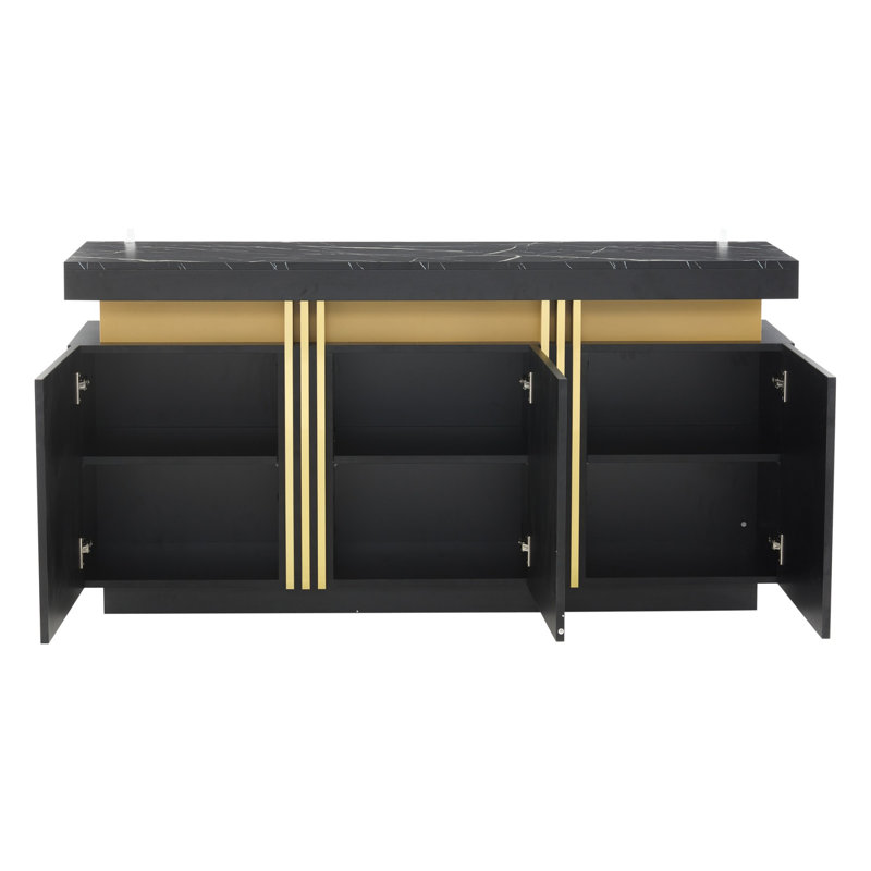 140cm Sideboard, Black