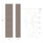 Ardicoan 80 in. Tall Engineered Wood 5-Shelf Narrow Bookcase with Storage for Home Living Room-2124355504