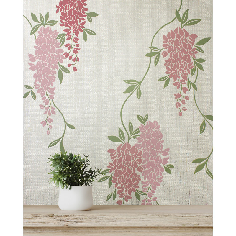 Papier peint Aisla Wisteria, Rose