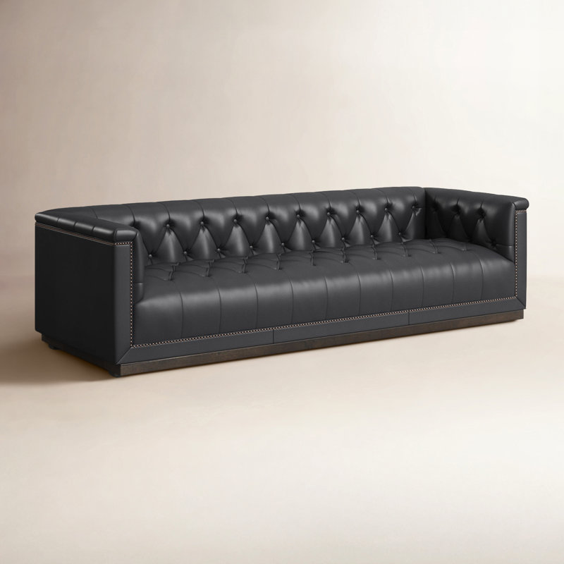 Maxx Sofa, Heirloom Black Genuine Leather