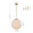 Contemporary Chic Single-Light Opal Glossy Glass Orb Pendant