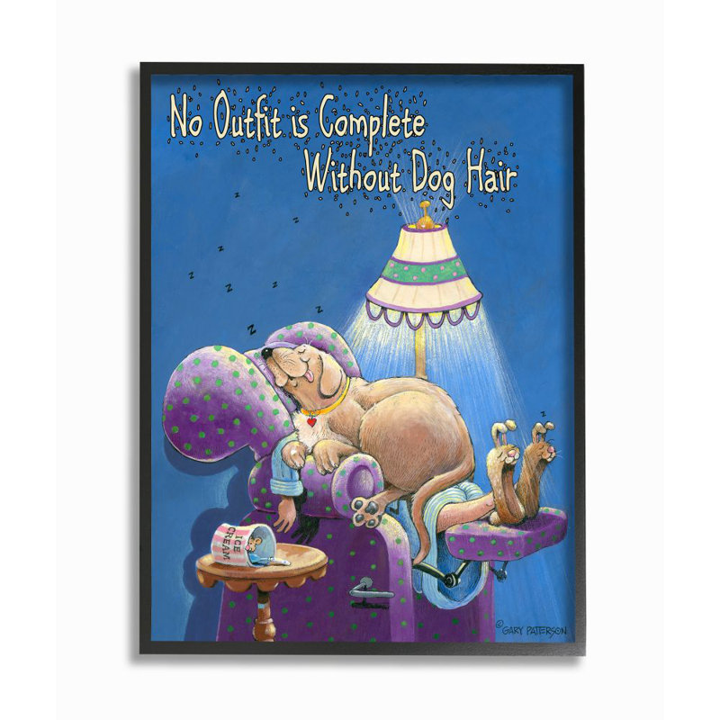 « tenue pour chien », reproduction d’animal amusant art draw "par gary patterson-impression, H 11 po x l 14 po
