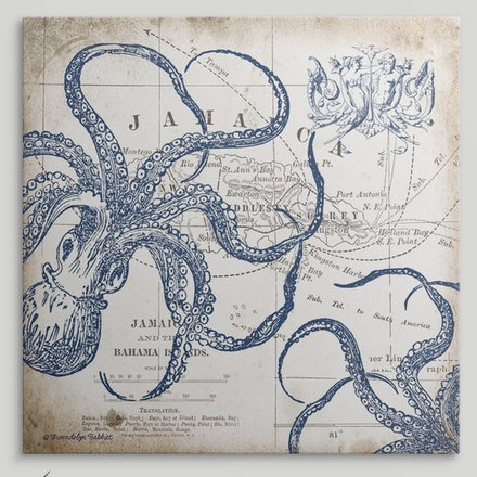 « octopi ii », gwendolyn babbitt, impression, H 16 po x l 16 po x P 1,5 po, Toile