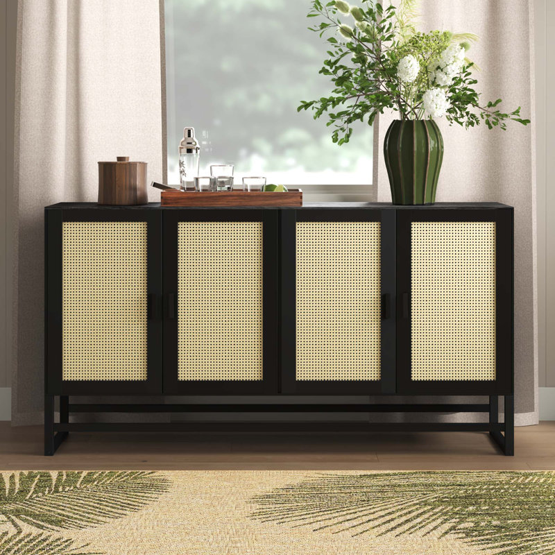 Divina 170cm Solid Wood Sideboard, Espresso