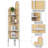 Rattan Corner Bookshelf Stand-1779104284