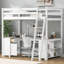 Lit mezzanine avec bureau en U, tiroirs et tablettes de rangement-1182534884-1182534885