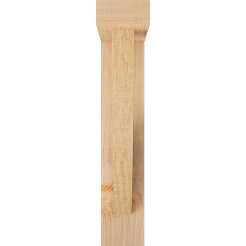 Support de bloc traditionnel l 3 1/2 po x P 14 po x H 18 po avec support décalé, sapin Douglas, 18 x 14