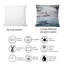 Carré, tempête sur Venise en Italie - Coussin décoratif imprimé nautique et côtier-60159516
