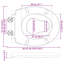 Toilet Seat Duroplast Bathroom Fixture Modern Functional Child-friendly-640025563