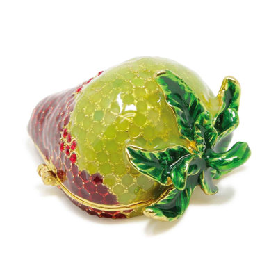 Boîte à bijoux fraise