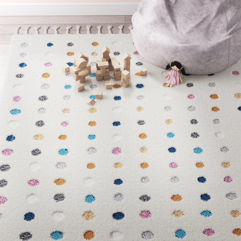 Tapis ivoire à poils longs Weishaar, Rectangle 7 pi 10 po x 10 pi 8 po