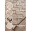 Tapis beige en polyester tissé à la machine à motif géométrique classique Jurjen-100825170