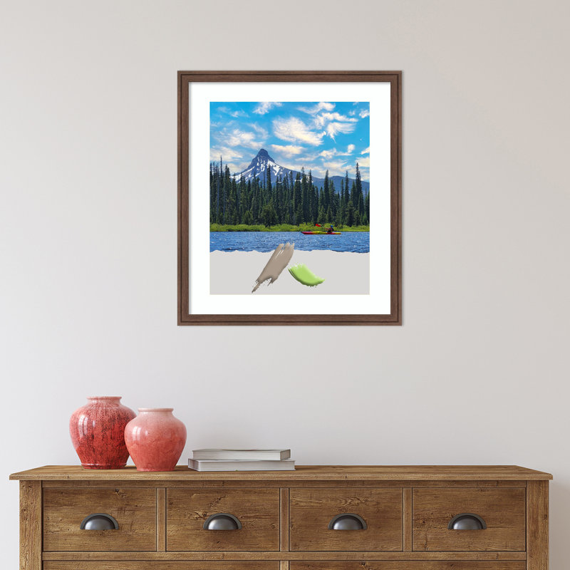 Cadre photo Ashanique, 20 po x 24 po, Brun clair