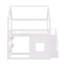 Lit double à tablette en bois massif Aaden l 57,4 po x P 94,2 po x H 97,8 po
