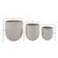 Adahlia Lightweight Concrete Resin Planter, Cream