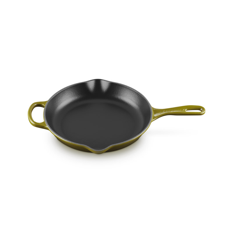 Le Creuset Enameled Cast Iron Skillet, 10.25", Olive