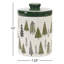 Ceramic Pine Tree Canister With Lid 10"H